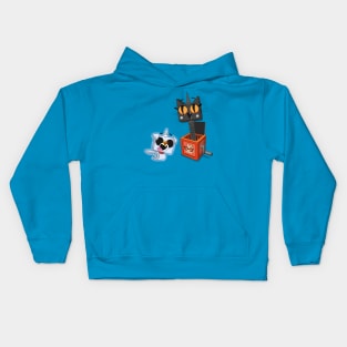 Kitty-in-a-Box with Prince Zerocorn Kids Hoodie